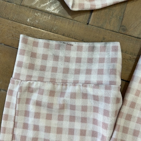 SweetHoney mauve checker one piece dreamer pajamas - Picture 7 of 12